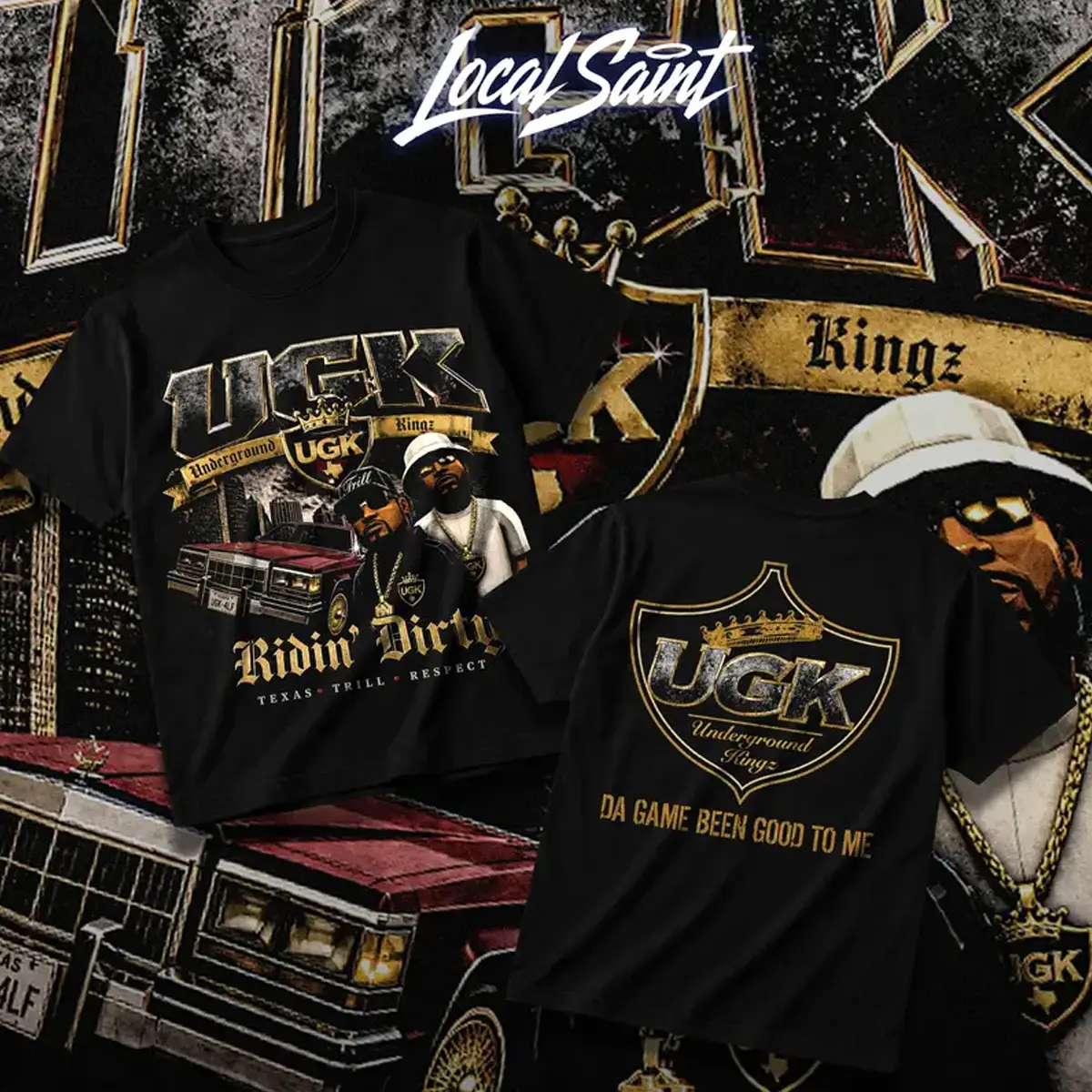 UGK Ridin Dirty Vintage Shirt, Underground Kingz Graphic Tee, Bun B Pimp C Rap Tee, Retro 90s Hip Hop T-Shirt, Southern Rap Horror Movie Aesthetic Streetwear