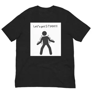 Let's get Stimmy Unisex t-shirt Cotton Fabric Top Tshirt Streetwear graphic tee Menswear Soft Casual Shortsleeve
