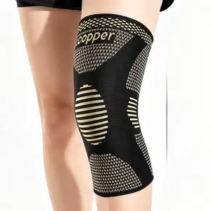 Copper knee guards, designed to relieve knee pain. A universal compression knee guard sleeve suitable for both men and women. It is a knee support equipment suitable for use in sports, running, fitness and gym activities