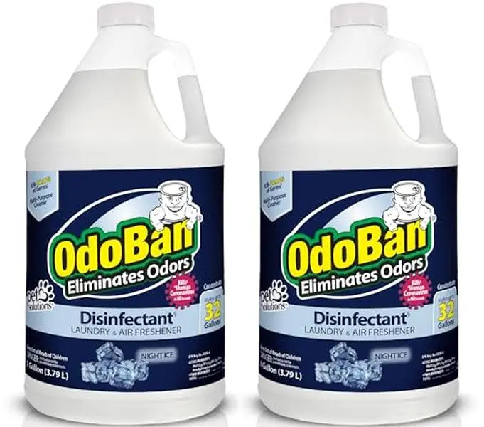 2 Gallons Disinfectant Concentrate and Odor Eliminator Night Ice Scent