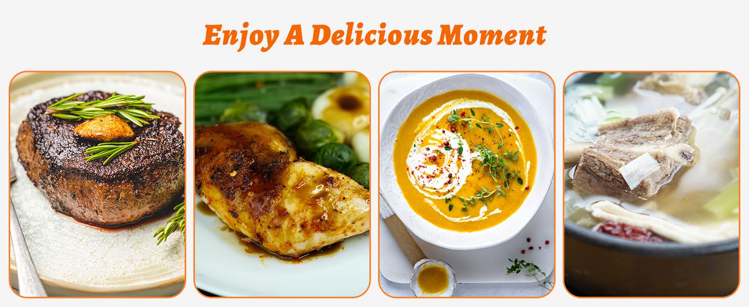 6.5 Quart Slow Cooker – Aluminium Sear, Sauté, Stew Pot, Stovetop & Dishwasher Safe, Glass Lid, Adjustable Temp, Cool Touch Handles, Perfect for Hot Soups & Stews   ice maker machine nugget ice makers Curries Casseroles