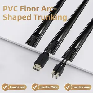 Foot Step Wire Slot, Cable Protection Device, Ground Wire Slot, Office Mall Workshop Insulated Fireproof Wire Slot, No Drilling Installation