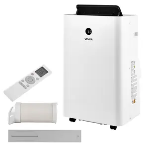 Fathersdaygift VEVOR Portable Air Conditioner, 12000 BTU ASHRAE (8150 BTU SACC) 4-in-1 Standing Cooling Ac Unit, LED Touch Panel Remote Control, 24h Timer, Cooling, Dehumidifier, Fan, Sleep Mode for Room Indoordealsforyoudays