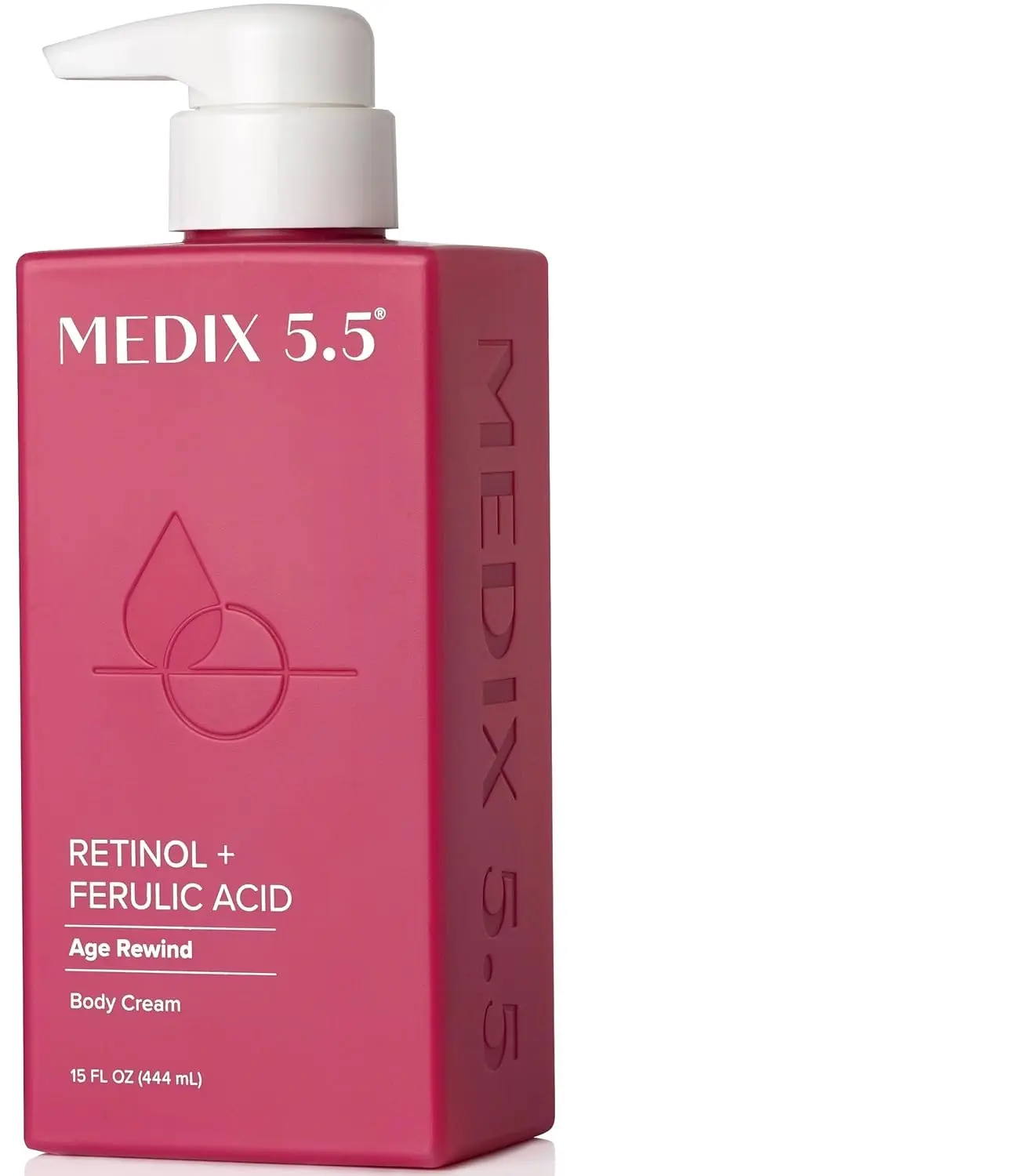 Medix 5.5 Retinol Body Lotion Firming Moisturizer | Crepey Skincare Treatment | Retinol Body Cream | Anti Aging Firming Cream For Women Targets Look Of Crepe Skin, Wrinkles, & Sagging Skin, 15 Fl Oz