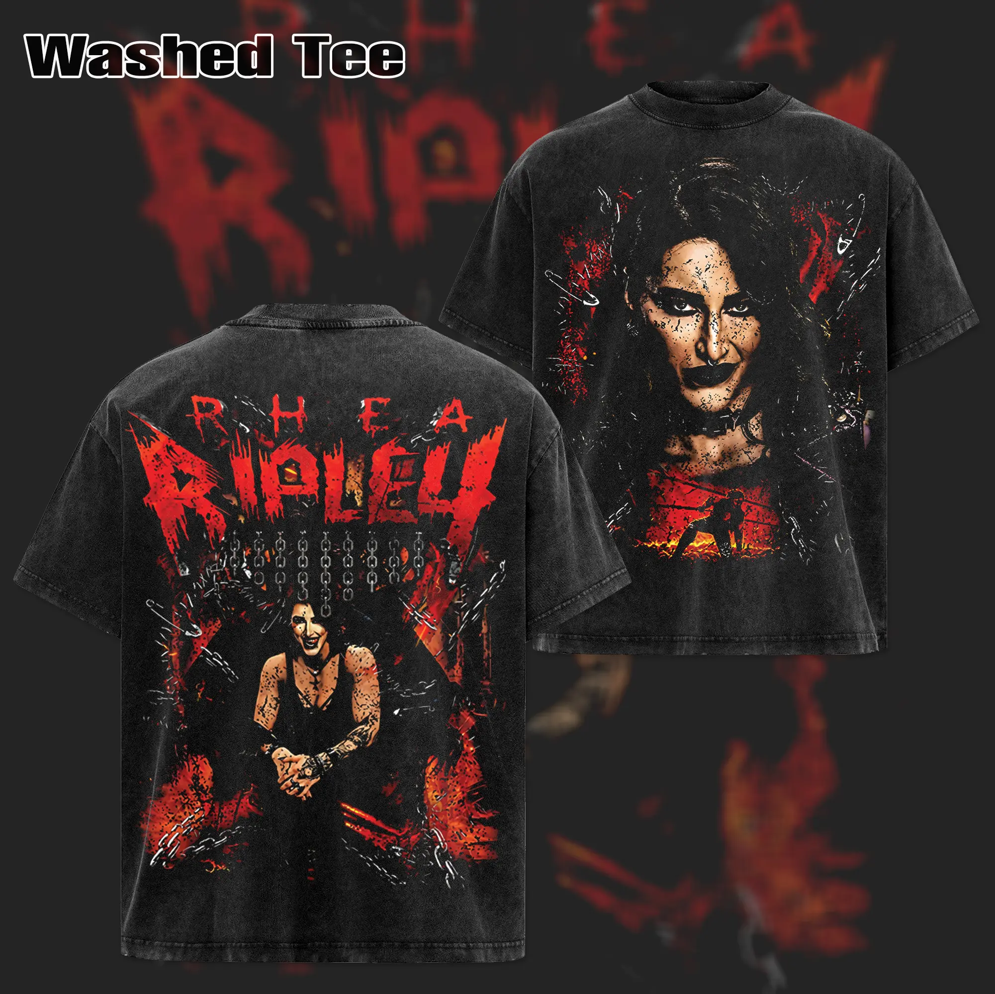 men's ripple junction black wrestlemania wrestlemania 41 oversized