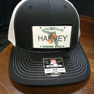 custom license plate hat