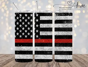 Flag Red Line Tumbler
