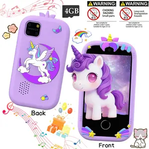 Kids Toy Phone Gift for 3-12 Year Old Girls Boys, 2.8 Inch Touchscreen Toddler Smartphone with Camera, Games, Music, Christmas Birthday Gift for Kids