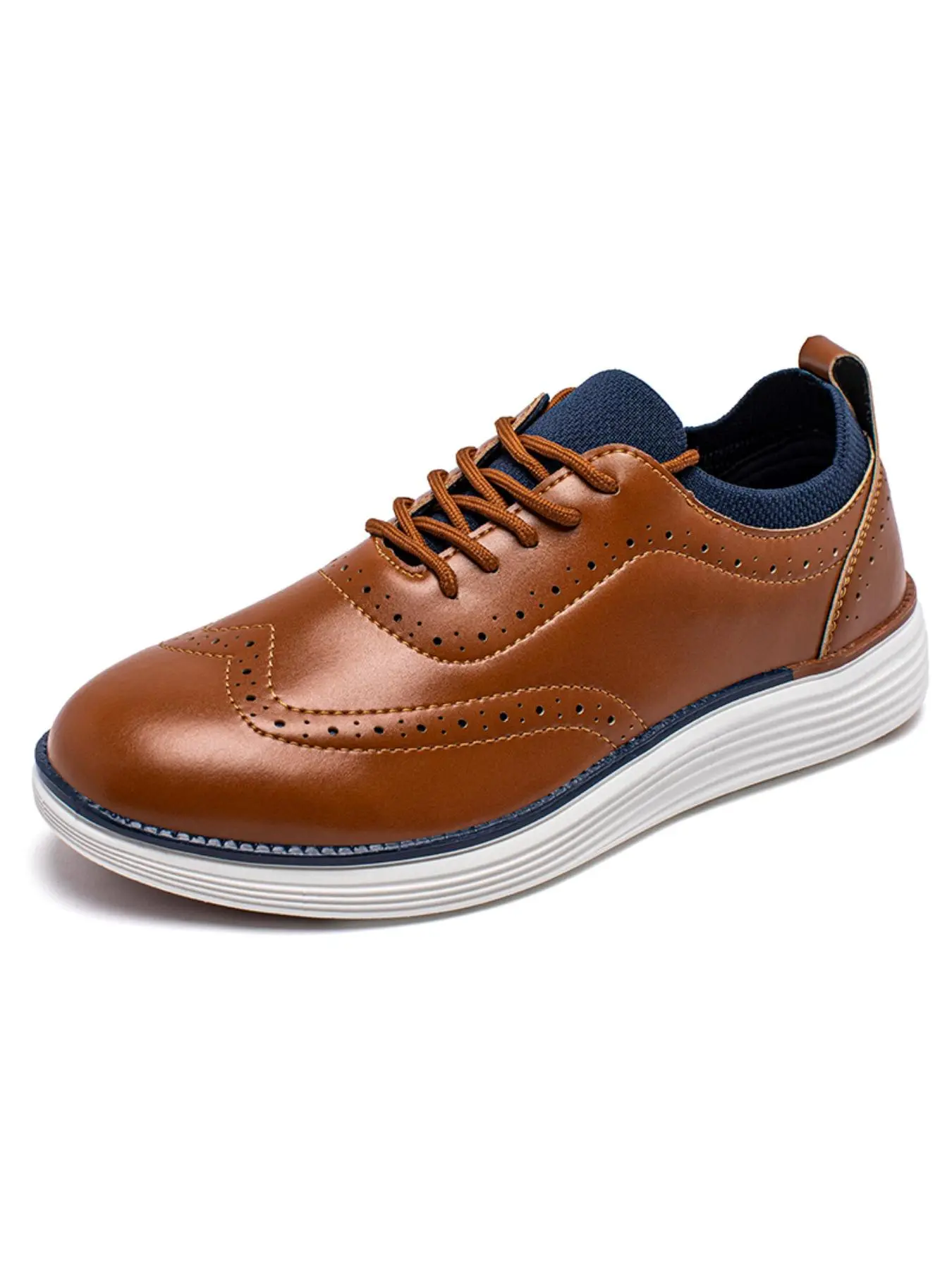 HOBIBEAR Adult Closed Oxford shoes, business casual oxfords, men's sports shoes, synthetic leather outdoor casual shoes, Business Casual Shoes