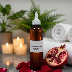 Pomegranate Rose Body Oil  8oz Moisturizer