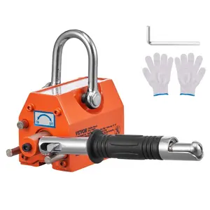VEVOR Magnetic Lifter, 220 lbs/100 kg Pulling Capacity, 2.5 Safety Factor, Neodymium Steel, Lifting Magnet with Release, Permanent Lift Magnets, Heavy Duty Magnet for Hoist, Shop Crane, Block, BoardVEVOR Super Brand Day
