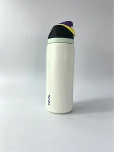 Owala FreeSip Insulated Water Bottle, 32oz Stainless Steel Leakproof Flask, Spooky Skeleton Hand & Spider Web Embossed Design, BPA-Free with Built-in Straw, Perfect for Halloween, Gym, Travel & Daily Use Drinkware Bottled Tumbler Portable Mug pink new