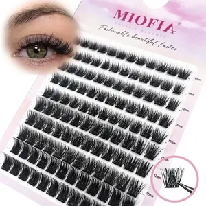 Natural Look Cluster False Eyelashes, 120pcs/box Mixed Length Individual False Eyelashes, Eye Makeup Tools for Daily Use, Fluffy Eyelashes Cluster, Fluffy Lash Clusters, DIY Eyelash Extensions