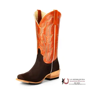 HORSE POWER CHOCOLATE SUEDE BUCKY TANGERINE HP9503