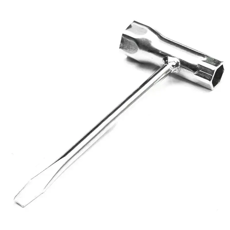 Spark Plug Socket Wrench 13mm & 19mm Stainless Steel Spanner for Chainsaw and Brush Cutter