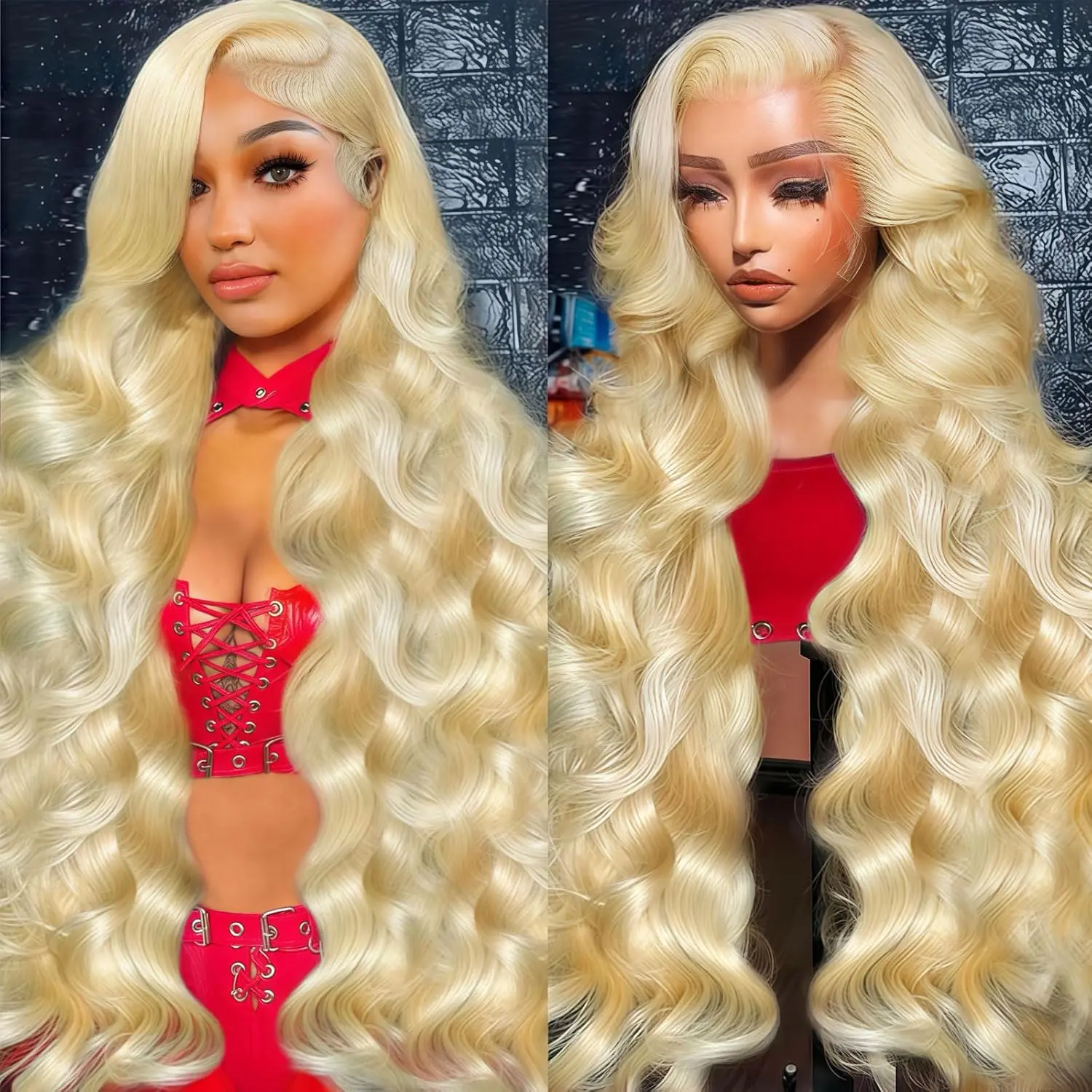 GK 13x6 613 Hd Transparent Lace Front Wig Human Hair Pre-Plucked 613 Blonde Body Starght 180% Bleached Lace Frontal Wigs for Women #SummerVibes