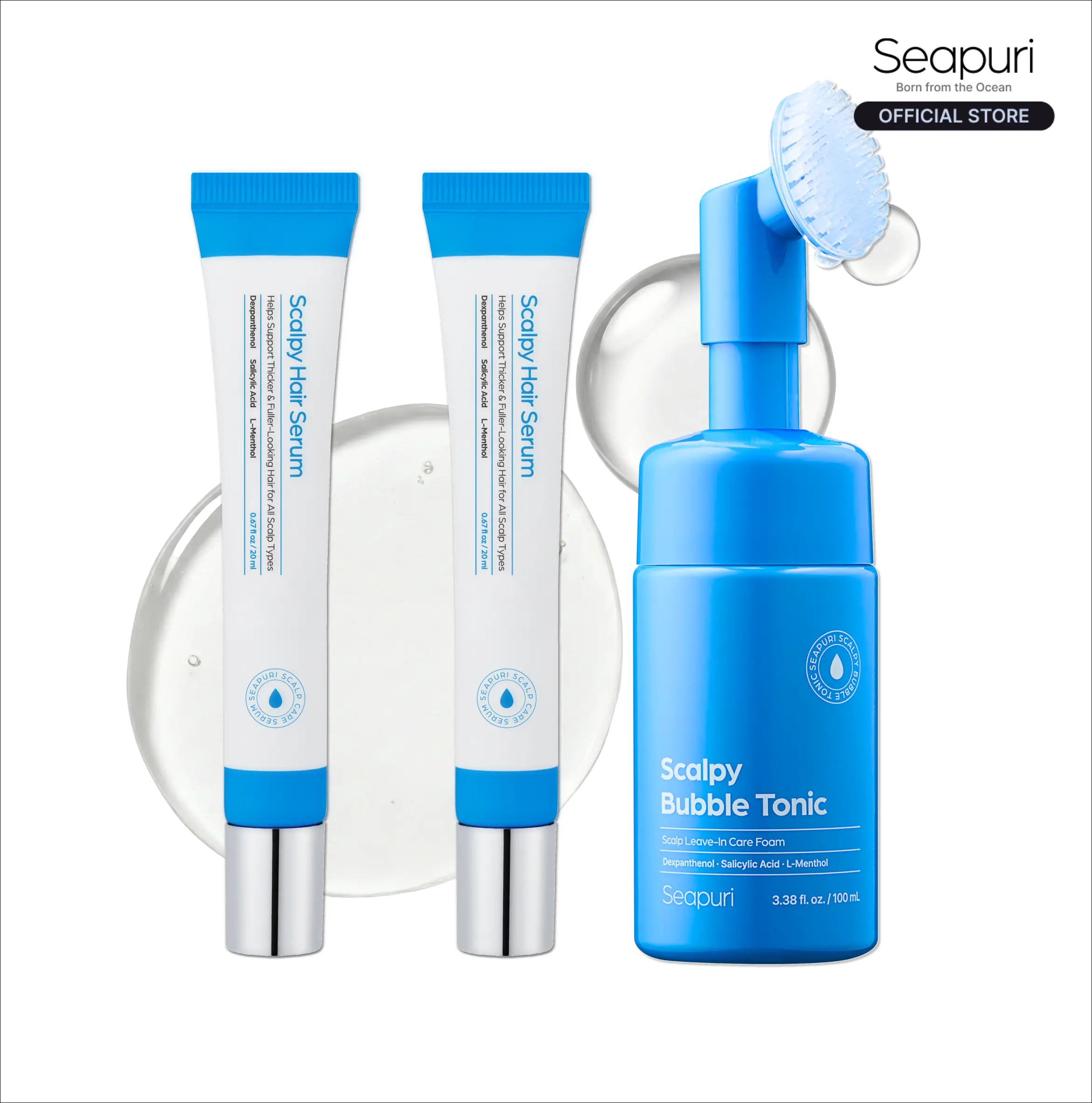 [Seapuri Official] Scalp Nourishing ONE MONTH PRO SET. For Hair Growth, Scalp Sooth. Tik Tok Viral Scalp products