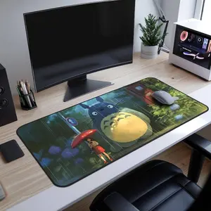 Desk Mats - My Neighbor Totoro Ghibli Mousepad, Desk Pads, Gaming Mat, Anime Mouse Mat, Office Accessories