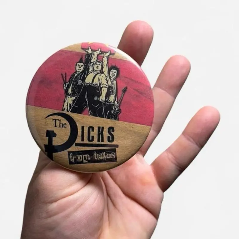 The Dicks punk band pin, large 3” button, punk rock accessories