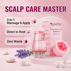 Scalp Applicator Roller with Massage – Precision Hair Growth Serum Applicator for Oily, Dandruff & Hair Loss Care, 2-in-1 Roll-On Scalp Massager, Scalp Stimulator, Boosts Absorption, No Waste, Portable for Daily & Travel
