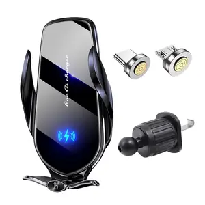 Car Wireless Charger Air Vent Car Phone Holder Mount 15W Fast Charging Station Car Bracket For iPhone 16 15 14 13 12 Samsung Google
