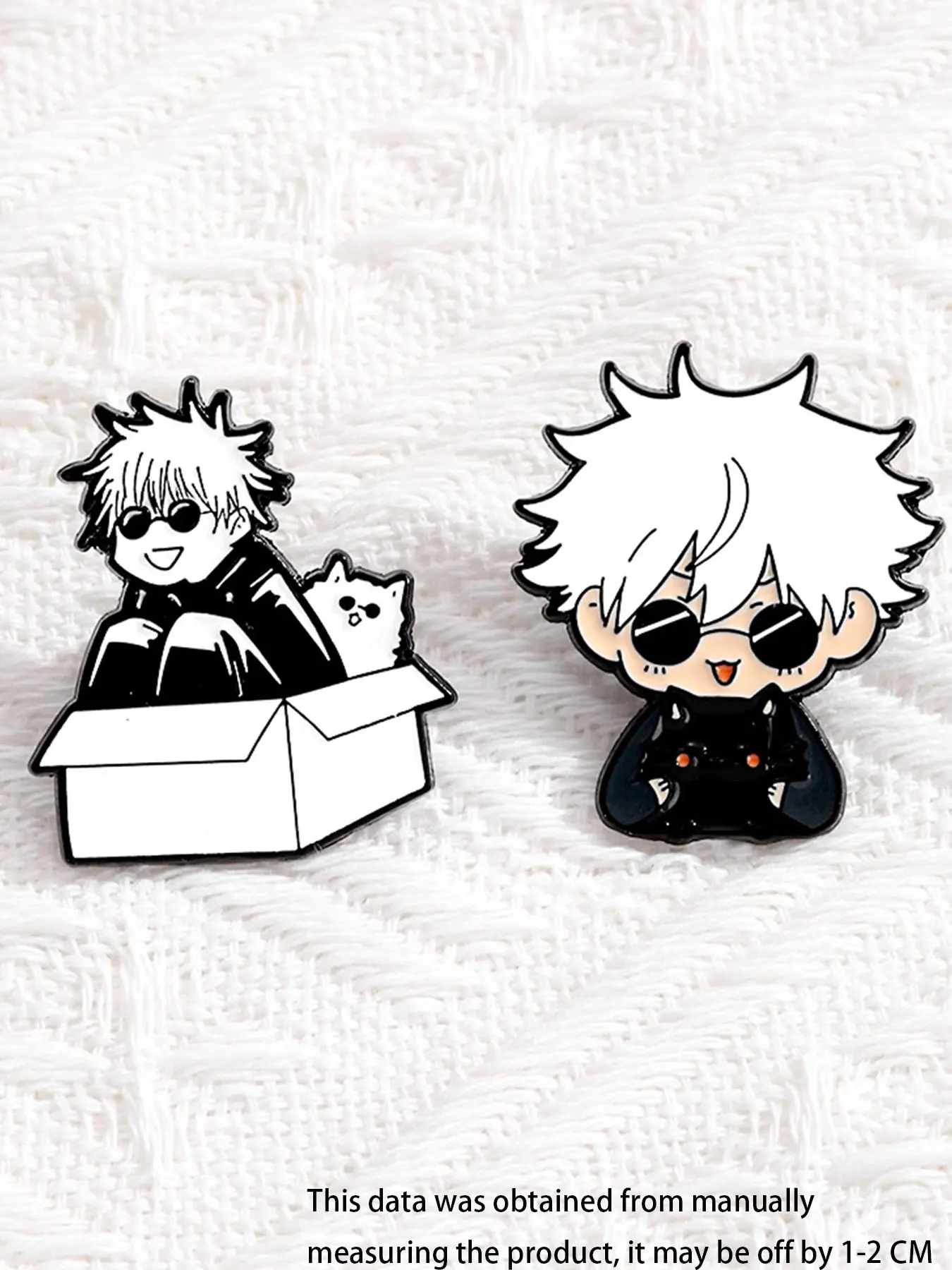 2 Piece Set Jujutsu Kaisen Creative Design Five-Stripes Enamel Pin Cartoon Alloy Material Brooch Lapel Backpack Accessory Fashion Jewelry All Seasons Lapel Pins