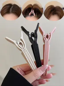 3pcs Simple Matte High Volume Hair Styling Clips, No-Trace Duckbill Clips, Root Lift Hair Claws, Bangs Hair Pins, Hair Accessories