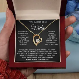 For the Love of My Life" is a timeless gift that speaks to your deepest affection. Perfect for anniversaries, holidays, weddings, baptisms, and graduations, it’s a keepsake that will be treasured forever. Spanish gift for her romantic gift christmas gift