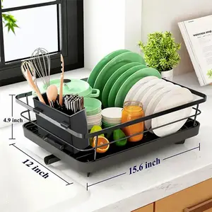Sink Dish Drain Rack Zoning Storage Sink Shelf Household Kitchen Countertop Dish Drain Rack Kitchen Utensils Holder Cooking Utensil Holder