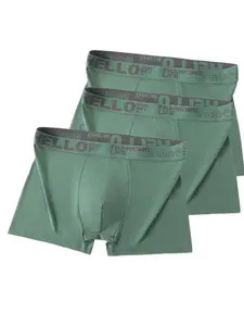 Three-Pack Men's Briefs, Ultra-Soft Breathable Underwear, Elastic Waist, Anti-Chafe, Moisture-Wicking, Ideal for Daily Wear