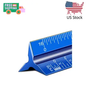 Architectural Scale Ruler, 12'' Imperial Architect Scale, Aluminum Engineer Scale Ruler