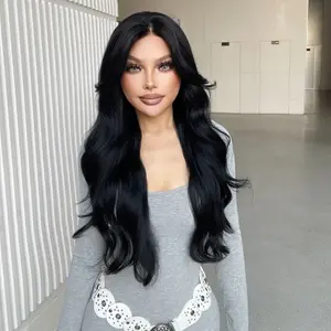 [*Myla] [*NEW] DWY Free Part Hand Made Lace Wig Black Curly Hair Wig For Women BL665006-1