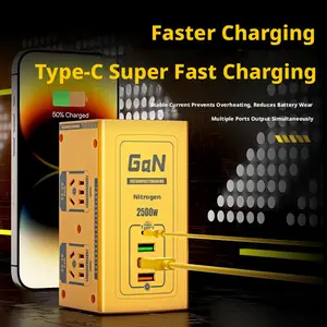 Smart Fast-Charging Desktop Socket USB Multi-Function Home Travel Power Outlet, with Type-C Interface and Data Cable