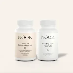 Noor Hair Best-Selling Menopause Hair Loss Bundle - Supports Hormonal Balance & Thicker Hair with Black Cumin, Soy Isoflavones, Pantothenic Acid & Zinc