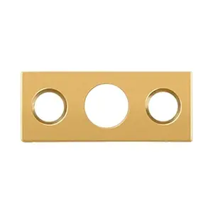 Deltana  Strike Plate For 7 in. Flush Bolt, Solid Brass