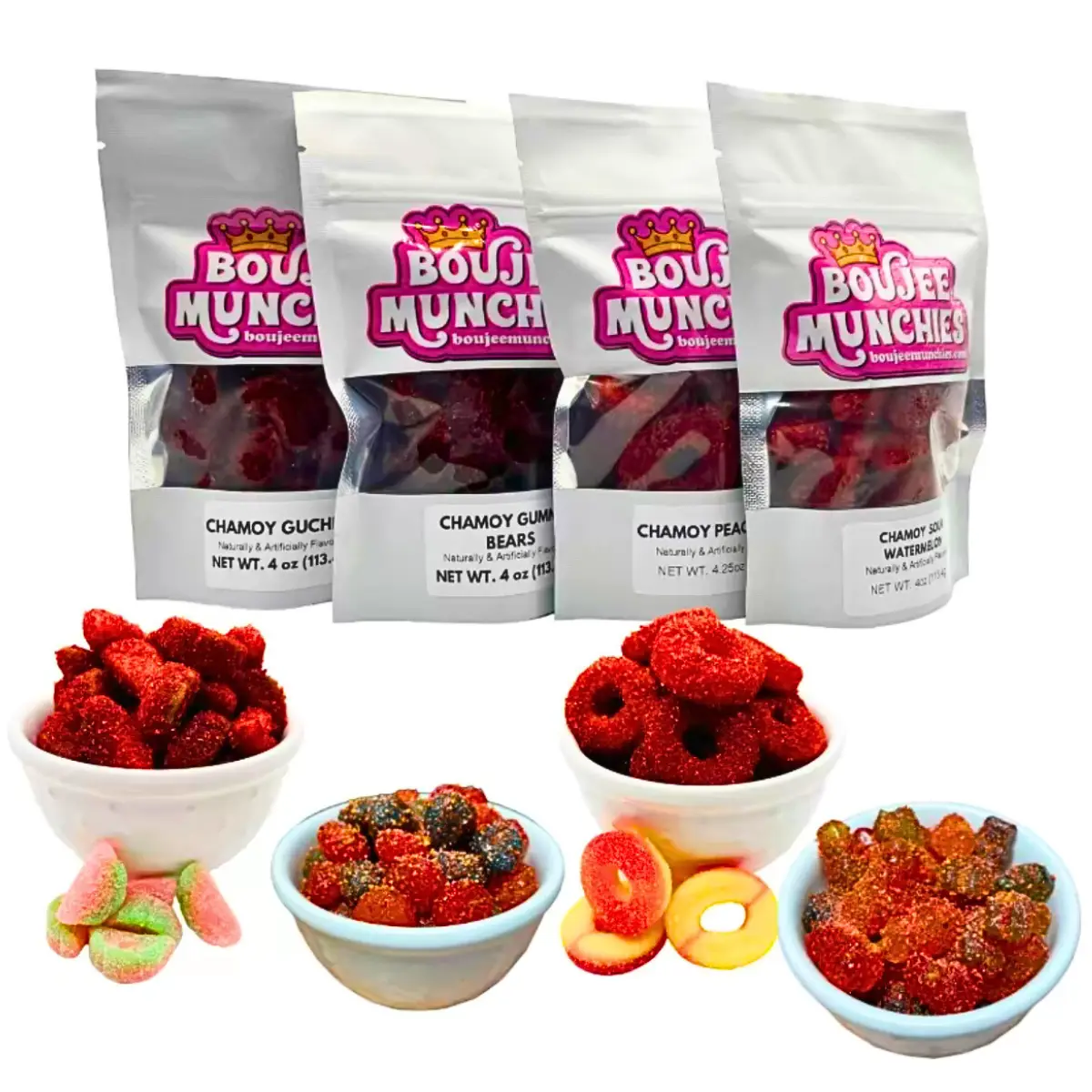Boujee Munchies Chamoy Candy Box Snack Sweet Tangy Bonbon Sour