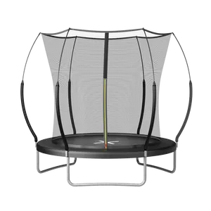 6FT Springfree No-Gap Trampoline Bungee Cord Silent Bounce Fiberglass Support Poles PVC Polypropylene Abrasion-Resistant Pad 5000 Hours UV Test Double-Layer PVC Mesh Safety Trampoline