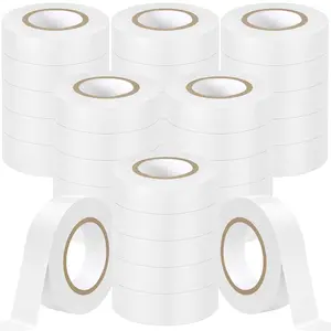 30 Pack White Electrical Tape , 0.7 in x 66 FT High Temperature Electric Tape, Insulating Tape for  Outdoor, Electrical Tools and Accessories