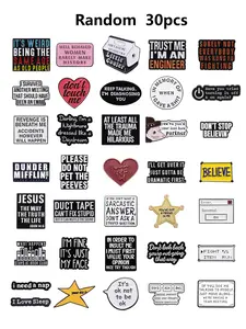 Random Style Cartoon Letter Pattern Brooches, Valentine's Gifts for Her, Cute Clothes Badge for Women & Men, Enamel Pin Suitable for Backpacks, Jeans, Scarves, Hats Decoration, Random Surprise Set