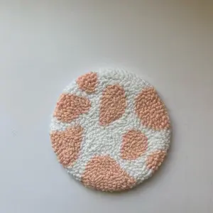 Punch needle coaster