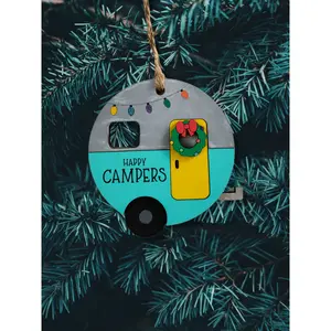 Round Camper Ornament