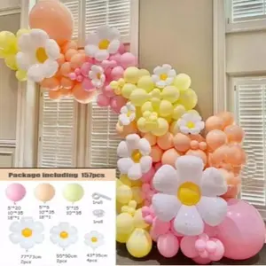 158 pcs, Pink Butterfly Balloon Garland Arch Kit – Birthday & Baby Shower Decoration (DIY)