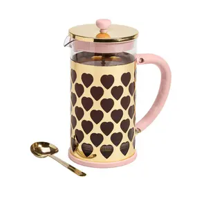 Paris Hilton French Press Coffee Maker with Heart Shaped Measuring Scoop