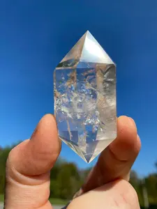 Clear Quartz Double Terminated Point - Polished Crystal Point