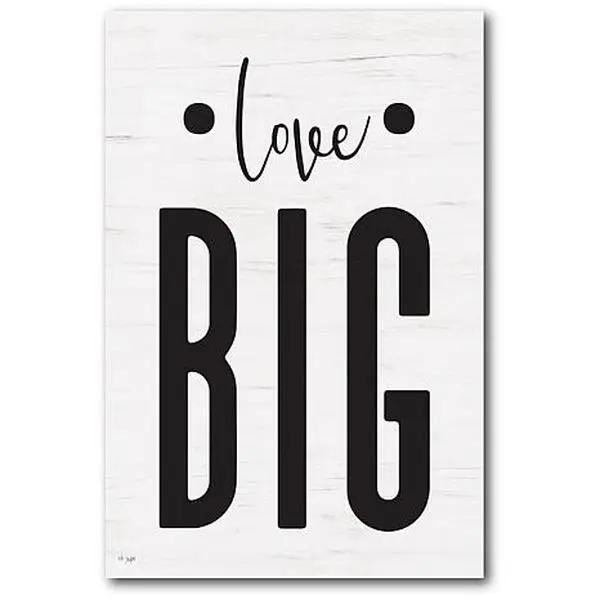 Courtside Market Love Big Canvas Wall Art - 18" x 26"