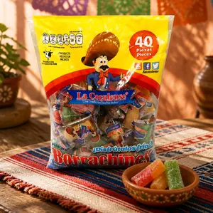 La Coculense Bag of Sweet Drunks 40 Pieces Borrachines Mexican Candy Treats