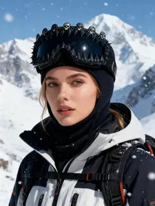 Halloween Venom Drop Glue Fluid Mask Glasses, Handmade Random Effect Unisex Full Coverage Retro Bohemian Party Decor Eyewear