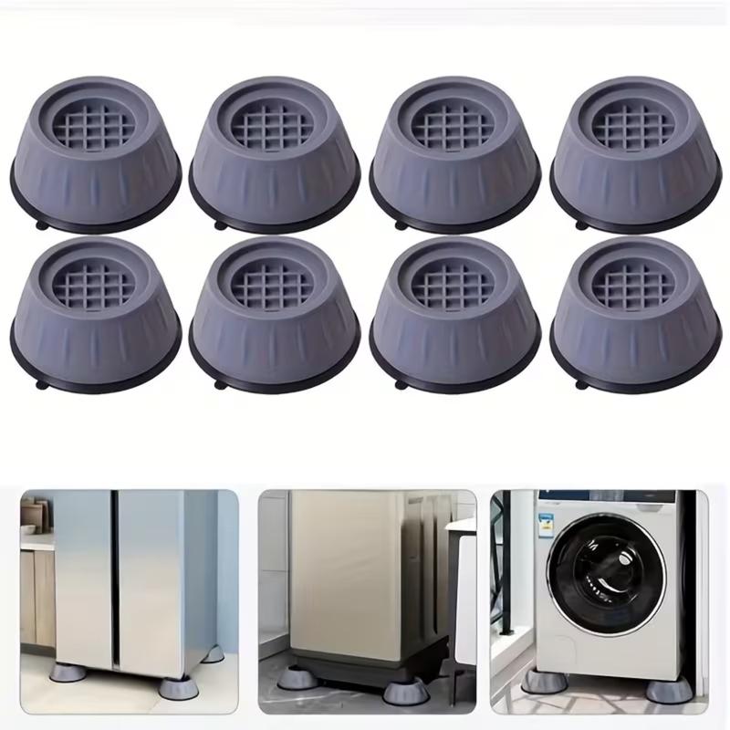 Anti Vibration Pads for Washing Machine - for All Washer and Drye Feet Enhanced Stability and Reduced Noise Stops Moving, Prevents Noise, Vibration Transfer - 8 Pack