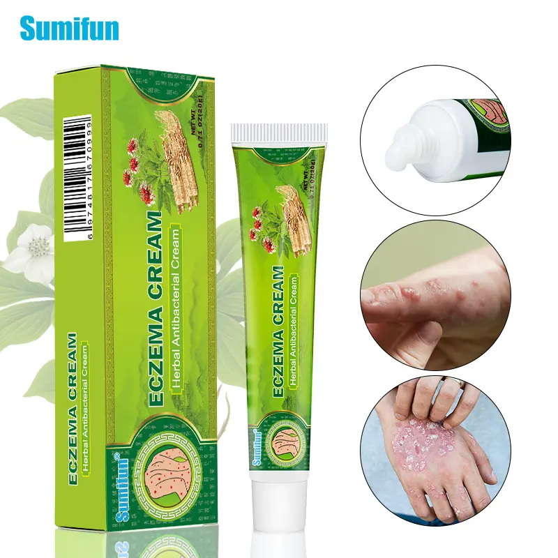 Herbal leather psoriasis care cream; soothing cream for dry, itchy, flaking skin; herbal antibacterial anti‑itch ointment; care cream for eczema/dermatitis discomfort; cooling repair topical cream
