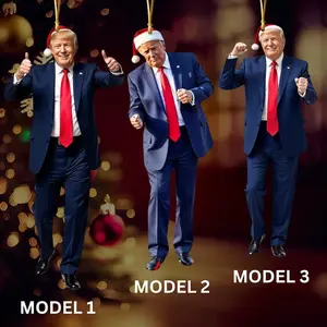 Trump Dancing Ornament, Christmas Trump Dance Acrylic Hanging Ornament